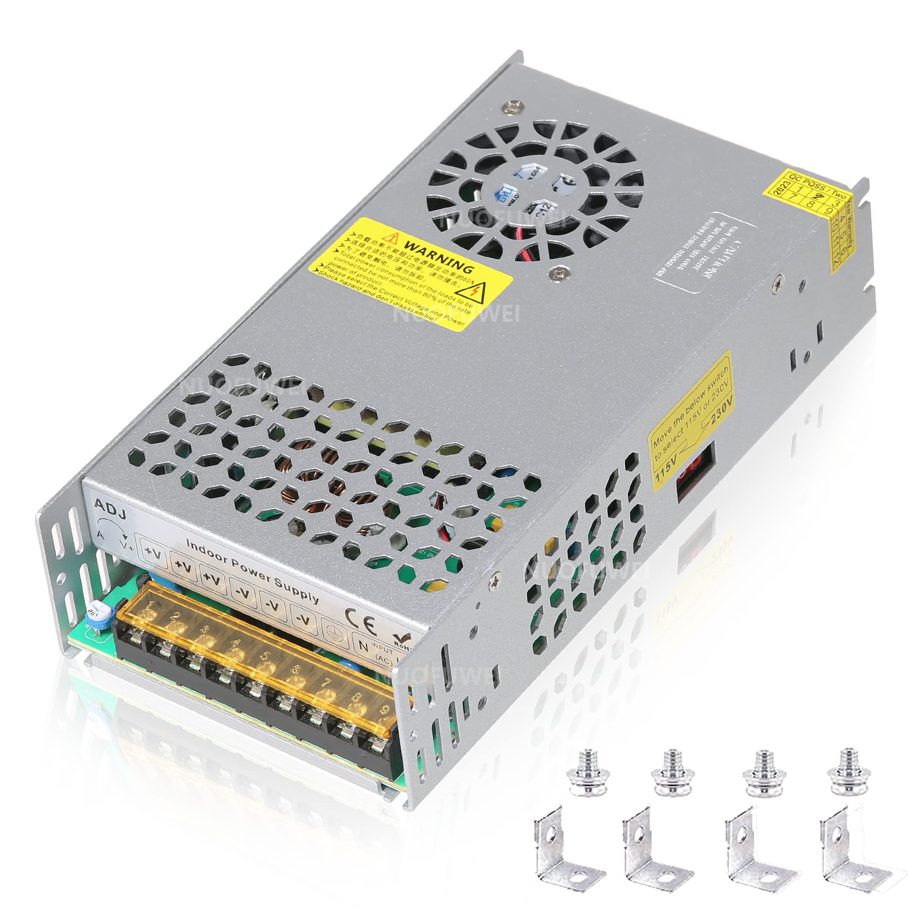 Dc 24V 600W Power Supply Adapter   110V Ac To 24V Dc Converter For Winch, Car Jack, Lcd Monitor, Cctv, Security Camera, Car Ster